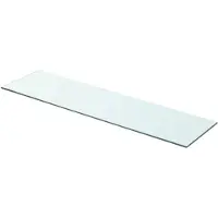 vidaXL Wandschap transparant 80x20 cm glas