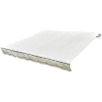 vidaXL Vervangingsdoek voor luifel 480x295 cm polyester crèmekleurig