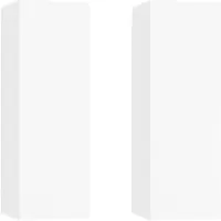 vidaXL Tv-meubels 2 st 30,5x30x90 cm bewerkt hout wit