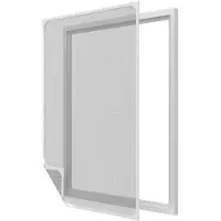 O'daddy Magnetisch Raamhor - 100x120 cm - Aanpasbaar Vliegengaas - Witte Rand en Zwart Gaas
