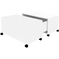 vidaXL Salontafel 75x75x38 cm bewerkt hout wit