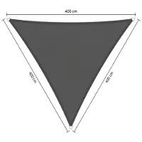 Shadow Comfort Compleet Pakket: Shadow Comfort Waterafstotend, Driehoek 4x4x4,m Vintage Grey
