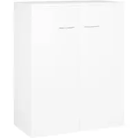 vidaXL Dressoir 60x30x75 cm bewerkt hout wit