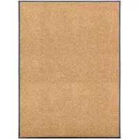 vidaXL Deurmat wasbaar 90x120 cm crème