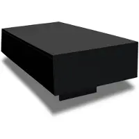 vidaXL Salontafel hoogglans zwart