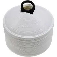 Precision trainingshoedjes 20 cm wit 51-delig
