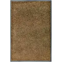 vidaXL Deurmat wasbaar 60x90 cm bruin