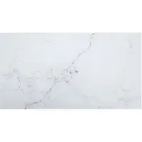 vidaXL Tafelblad 120x65 cm 8 mm gehard glas met marmeren design wit