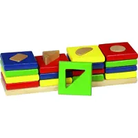 Goki Sorteerbord - Kleuren En Vormen - Hout - Educatief - 2 Jaar