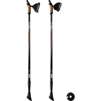 Abbey Wandelstok Abbey Telescopisch Verstelbaar Nordic Walking Zwart Rood Grijs