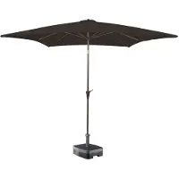 Kopu altea parasol vierkant 230x230 cm met windvanger -