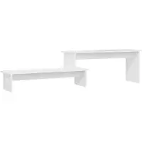vidaXL Tv-meubel 180x30x43 cm bewerkt hout wit