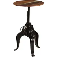 vidaXL Bartafel 60x(76-110) cm massief gerecycled hout