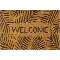 MD-ENTREE MD Entree - Kokosmat - Finesse - Leaves Welcome - 40 x 60 cm