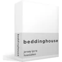 Beddinghouse - Jersey-stretch - Hoeslaken - 120x220 cm - Wit - premium kwaliteit
