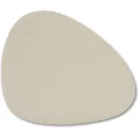 Zeller 6x Lederlook onderleggers voor borden creme 34 x 42 cm - Placemats