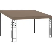 vidaXL Wandprieel 4x3x2,5 m taupe