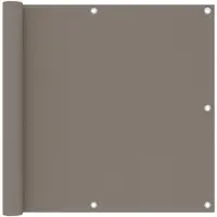 vidaXL Balkonscherm 90x300 cm oxford stof taupe