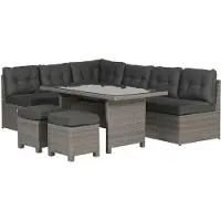 Garden Impressions Lapa lounge dining set 5-delig - grijs