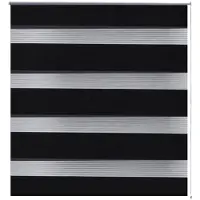 vidaXL Duo Rolgordijn 90x150cm Zwart online kopen