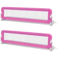 vidaXL Kinderbedhekjes 2 st 150x42 cm roze