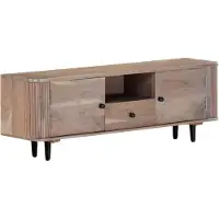 vidaXL Tv-meubel 118x30x40 cm massief acaciahout