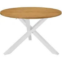 vidaXL Eettafel 120x75 cm MDF wit