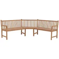 vidaXL Tuinhoekbank 185x185x90 cm massief teakhout