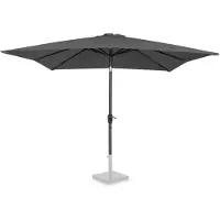 Vonroc Premium Stokparasol Rosolina 280x280cm - Incl. beschermhoes – Vierkante parasol - Kantelbaar – UV werend doek – Grijs