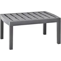 vidaXL Tuintafel 78x55x38 cm kunststof mokkakleurig