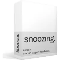 Snoozing katoen topper molton hoeslaken