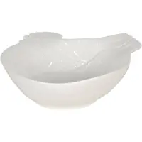 Clayre & Eef Soepkom 23x26x7 cm Wit Keramiek Haan Serveerkom Wit Serveerkom
