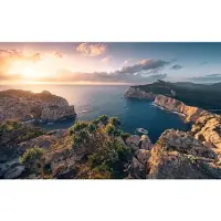 Overig Fotobehang Mediterranes Spektakel - Meerkleurig - 2,80m X 450cm