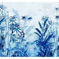 Overig Fotobehang Blue Jungle - Blauw - 2,80m X 300cm