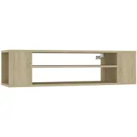 vidaXL Tv-hangmeubel 100x30x26,5 cm bewerkt hout sonoma eikenkleurig