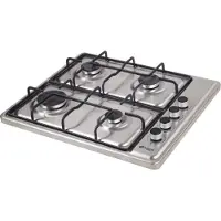 Wiggo WK-GV804X - Vrijstaande gaskookplaat - Rvs