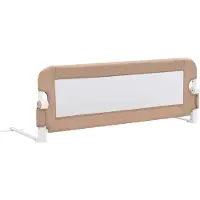 vidaXL Bedhekje peuter 120x42 cm polyester taupe