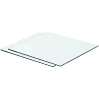 vidaXL Schappen 2 st 40x30 cm glas transparant