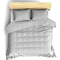 De Witte Lietaer Dekbedovertrek Zygo Silver Grey Satijn-260 x 200 / 220 / 240 cm | Extra Breed