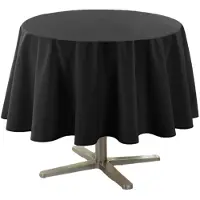 Wicotex tafelkleed textiel essentiel zwart rond 180 cm