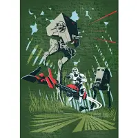 Komar Vliesbehang Star Wars Classic Concrete Endor (set)