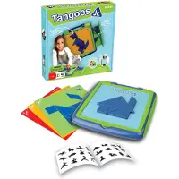 SmartGames Tangoes Jr. - Magnetisch Tangram Denkspel - 120 Educatieve Vormenuitdagingen - Compacte Puzzelkoffer & Solospel - Vanaf 4 Jaar