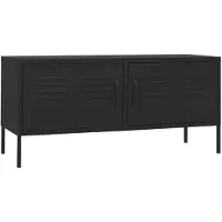 vidaXL Tv-meubel 105x35x50 cm staal zwart