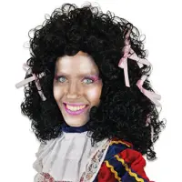 Haza Dames Pietpruik Wetlook Met Roze Strikjes