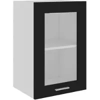 vidaXL Bovenkast Lyon 40x31x60 cm bewerkt hout zwart