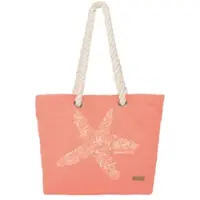 Blokker Urban Beach Strandtas Starfish Dames 33 Liter Katoen Roze