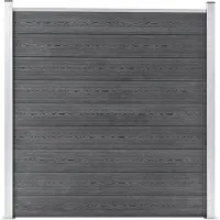 vidaXL Tuinhek van composietmateriaal (WPC), 180 x 186 cm, grijs