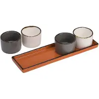 Cosy & Trendy Dipschaaltjes Set Brisbane 24 x 6.5 cm 5-delig