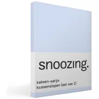 Snoozing katoen-satijn kussenslopen (set van 2)