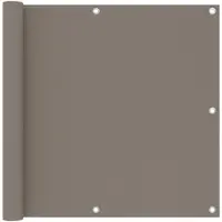 vidaXL Balkonscherm 90x400 cm oxford stof taupe